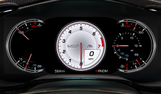 2018 Cadillac CTS-V SEDAN RECONFIGURABLE INSTRUMENT CLUSTER