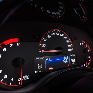 2018 Cadillac ATS-V Sedan Reconfigurable Information Center