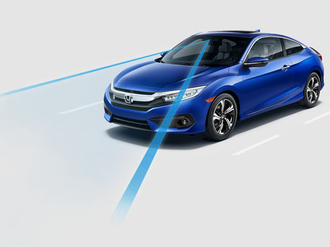 2018 Honda Civic Coupe ROAD DEPARTURE MITIGATION SYSTEM (RDM)