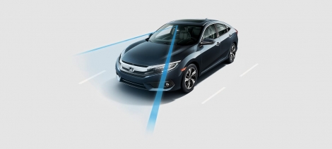 2018 Honda Civic Sedan ROAD DEPARTURE MITIGATION SYSTEM (RDM)