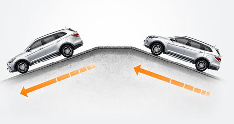 2018 Hyundai Santa Fe Sport DOWN-HILL BRAKE CONTROL (DBC) AND HILL-START ASSIST CONTROL (HAC)