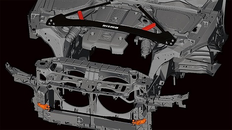 2018 Nissan 370Z Coupe VIBRATION DAMPERS AND CHASSIS REINFORCEMENTS 2018 Nissan 370Z Coupe VIBRATION DAMPERS AND CHASSIS REINFORCEMENTS