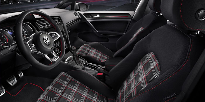 New 2018 Volkswagen Golf GTI Clark Plaid Seating Surfaces
