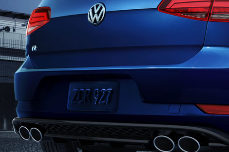2018 Volkswagen Golf R Dual Exhaust With Quad Tips