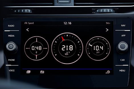 2018 Volkswagen Golf R Interior Gallery Image