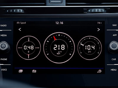 2018 Volkswagen Golf R Performance Monitor 2018 Volkswagen Golf R Performance Monitor
