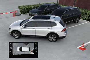 2018 Volkswagen Tiguan Overhead View Camera (Area View)